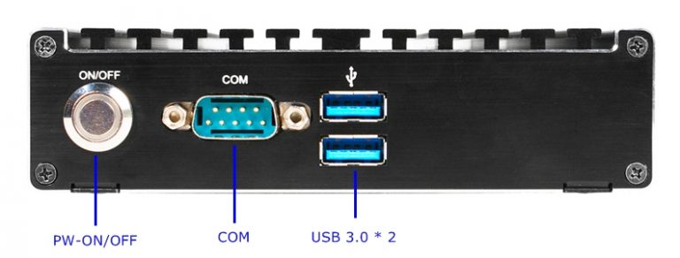 Jetway HBJC420U591R I/O Front