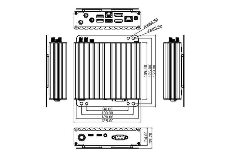 Jetway B420UADN1 DIM.