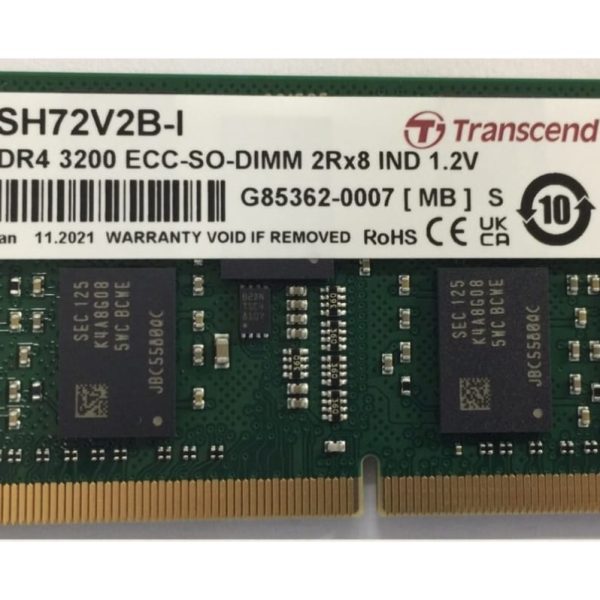 Transcend TS1GSH72V2B 8GB DDR4-3200 ECC SO-DIMM ipari memória